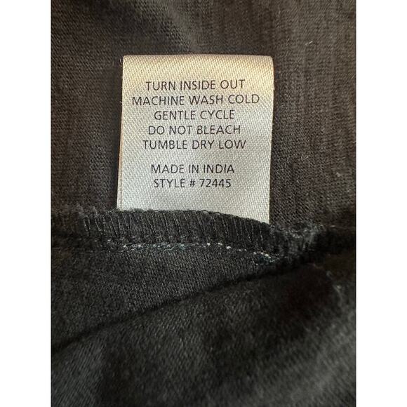 NWT Uncle Frank Medium Tucked Knit Midi Black Dress 100% Cotton Pockets - Picture 11 of 12